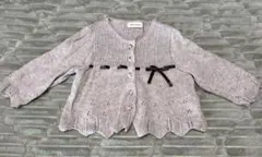 SENSE OF WONDER　グレーカーディガン　80cm