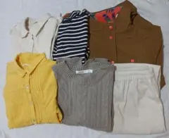 TITICACAのアウター付き カジュアルコーデ 6点セット