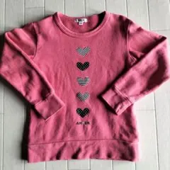 a.v.v ピンク ハート柄 トレーナー 110