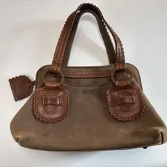 ANNA SUI アナスイレザー本革 ドクターズバッグ ブラウン