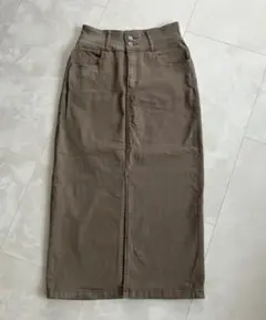 【美品】アズールバイマウジー ハイウエストスリットデニムスカートL