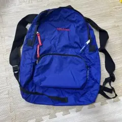ミキハウス 折りたたみリュック ブルー