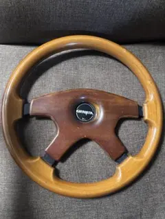 旧車 イタルボランテ・レノマ コラボ品 ウッドステアリング φ36 (π36