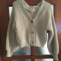 ヘザー　ニットカーディガン