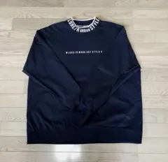 LUXE/R GOLF ストレッチナイロン 布帛 プルオーバー モックネック