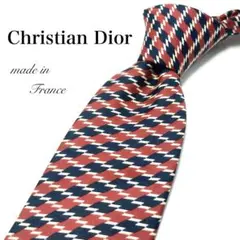【極美品】 Christian Dior 総柄 ネクタイ ネイビー オシャレ