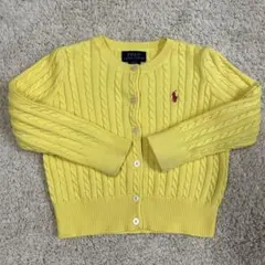 ポロ・ラルフ・ローレン 子供用カーディガン　100cm　イエロー