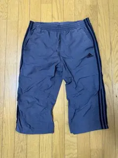 【美品】adidas ナイロンハーフパンツグレー Lサイズ