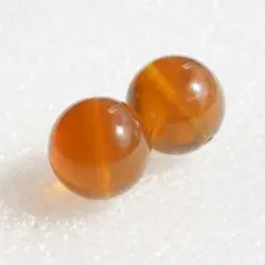 スマトラ産 ブルー アンバー（13.6mm）SB_136_01（2個）