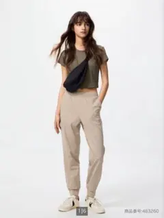 ベージュ ジョガーパンツ XSサイズ