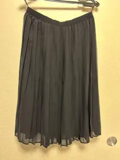 UNIQLO ブラック プリーツスカート L