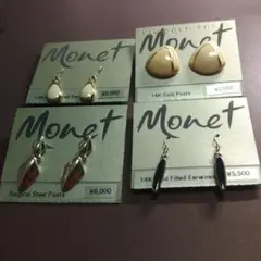 Monet ピアス 4点セットのサムネイル