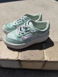 キッズ　Vans ミントグリーン スニーカー
