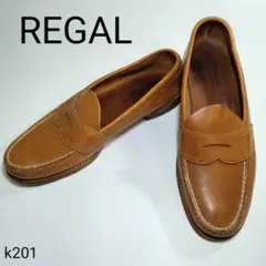 Regal　レザー　コインローファー　Uチップ　ブラウン　本革