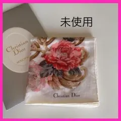 未使用❗️Christian Dior 花柄ハンカチ　ディオールのサムネイル