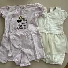 petit main ミニーマウス ロンパース 80