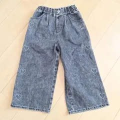 ハート刺繍 ロングパンツ　130㎝