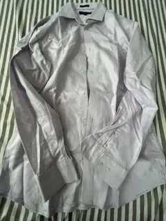 BANANA REPUBLIC GRANT FIT M 薄紫シャツ