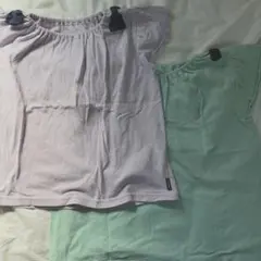 ベルメゾン　GITA Tシャツセット　薄紫120cm、ミントグリーン130cmのサムネイル