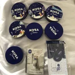 NIVEA 青缶大クリーム 8個セット 冬季限定デザイン 169空缶のサムネイル