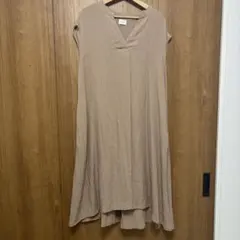 ROSEBUD ベージュ ノースリーブ ロングワンピース