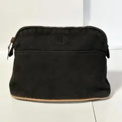 美品✨】HERMES ボリード ポーチ キャンバス 黒 - メルカリ