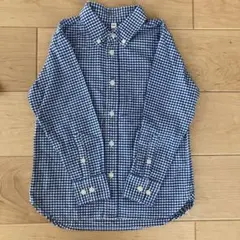 無印良品★ギンガムチェック柄シャツ★サイズ120