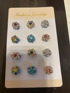 花形ブローチ 12個セット