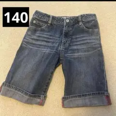 140 しまむら　sir mirone ヴィンテージ調デニムハーフパンツ