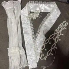 重ね襟 半衿　和装小物セット　袴　成人式　卒業式　結婚式　パール　髪飾り