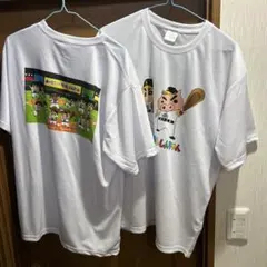 野球キャラクター Tシャツ Lサイズ ホワイト1枚