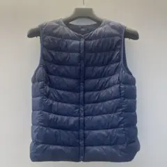 UNIQLO ユニクロウルトラライトダウンベスト　インナー　ネイビー　L収納袋付