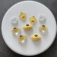 No.598 サンリオ　ポムポムプリン　ラメ　マット　ネイルパーツセット　9個のサムネイル