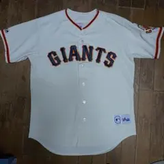 MLBメジャーリーグUSA製90sヴィンテージGIANTSベースボールシャツ美品のサムネイル