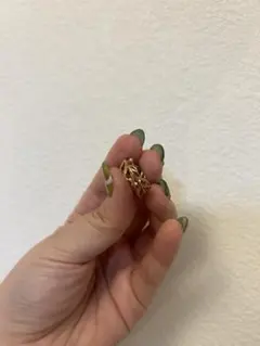 10Kゴールド フェザーデザイン リングネックレスセット（バラ売り相談可）