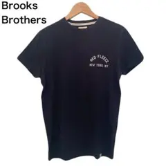 ブルックスブラザーズ　ワンポイント　ロゴ　プリント　半袖　ネイビー　丸首　XS