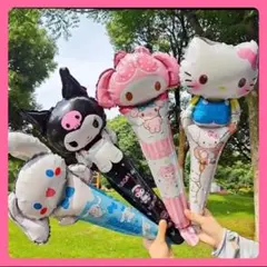 サンリオバルーン　マイメロ　クロミ　シナモンロール　キティバルーン