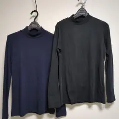 UNIQLO　ハイネックカットソー２枚セット