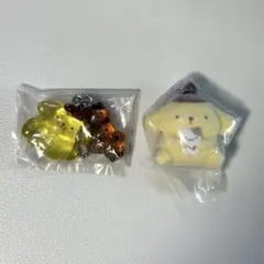 なかよしドロップチャーム ふわふわフロッキーマスコットチャーム ポムポムプリン