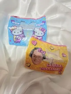ハローキティ×マツケンサンバ クリアラメポーチ 2個セット