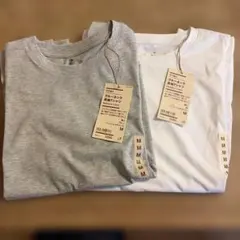 無印・クルーネック長袖Tシャツ レディースM 2枚セット