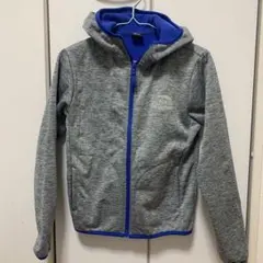 上着　子供　150cm グレー　フードあり