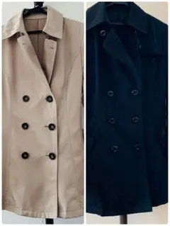❇️ダブルブレストトレンチコート（ベージュ・黒）セット売り品