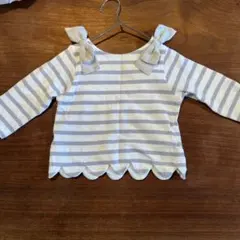 ストライプ 長袖カットソー 80cm