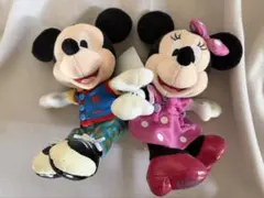 昭和レトロ ディズニー ミッキー＆ミニー オルゴール ぬいぐるみ ペア 昭和レトロ ディズニー ミッキー＆ミニー オルゴール ぬいぐるみ ペア