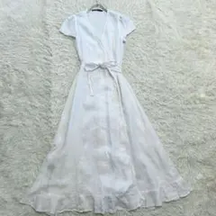 美品✨ ポロラルフローレン 近年 リネンラップマキシ丈ワンピース リネン100%のサムネイル