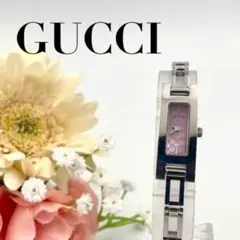 希少】GUCCI グッチ 腕時計 109 GG柄 シェル ブラック - メルカリ