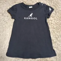 ベビー KANGOL ブラック Tシャツワンピース 90のサムネイル