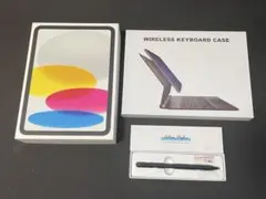 Apple iPad 本体 シルバー ワイヤレスキーボードケース付き