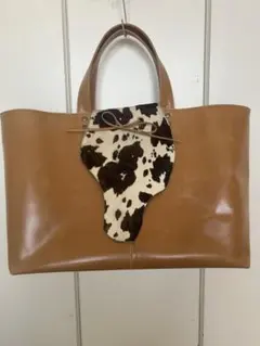 美品✨キタムラ スエード 犬 レザー トートバッグ - メルカリ